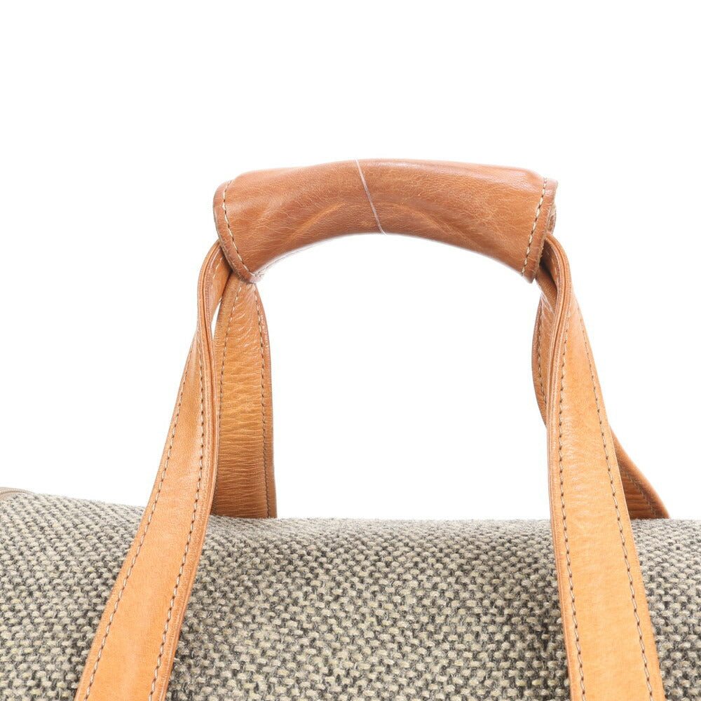 美品 hartmann ハートマン レザー ツイード 2WAY ボストン バッグ 斜め掛け ショルダー 出張 旅行 トート A4 メンズ ERE CV7-1