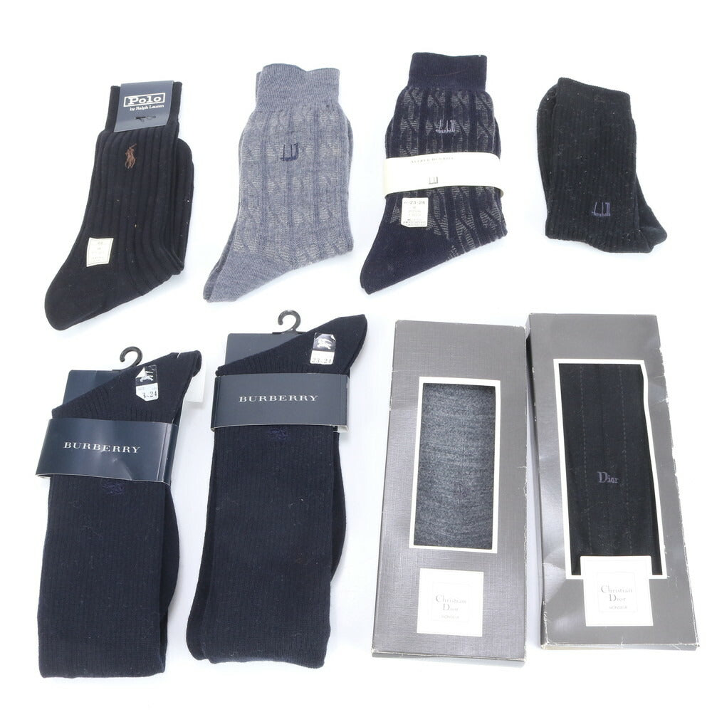 新品同様 まとめ 8点 セット クリスチャンディオール バーバリー など 靴下 シューズ ソックス メンズ レディース ERE CV12-10