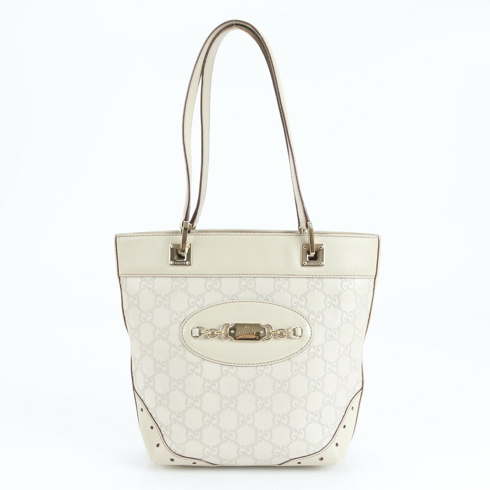 極美品 グッチ グッチシマ ホースビット レザー トート バッグ 肩掛け ショルダー ハンド 145994 本革 レディース ERE CV12-3