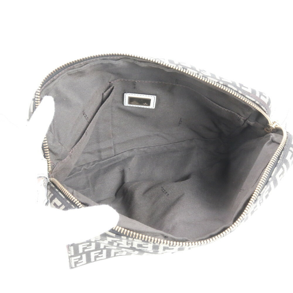 極美品 フェンディ ホログラムシール付 ズッキーノ FF マンマ レザー ショルダーバッグ 斜め掛け クロスボディ レディース EUE CV15-5