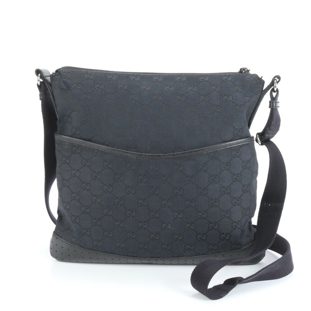 極美品 グッチ GG キャンバス レザー ショルダーバッグ 斜め掛け メッセンジャー ビジネス 通勤 トート 145857 メンズ EUE CV15-8