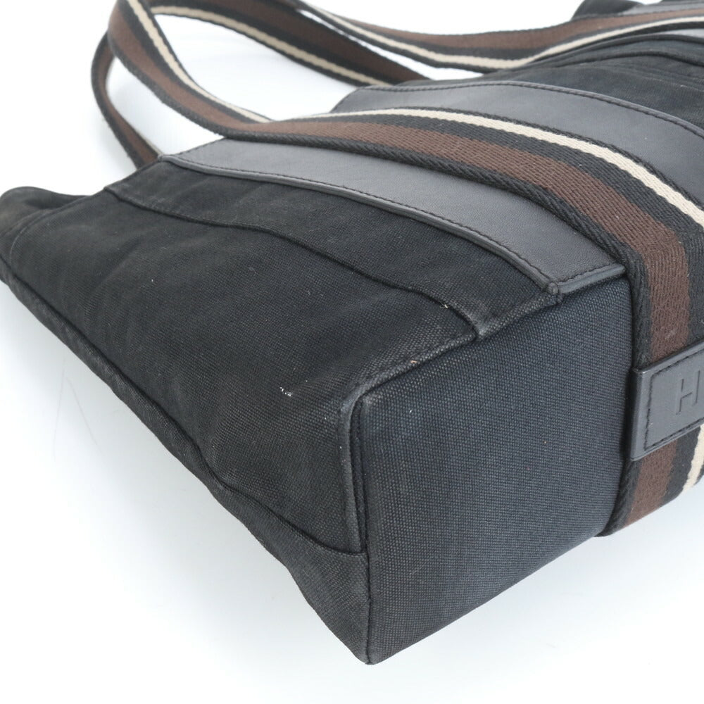 極美品 エルメス トロカホリゾンタル MM トート バッグ 肩掛け ショルダー ハンド ブラック 黒 A4 レディース EUE CV15-10