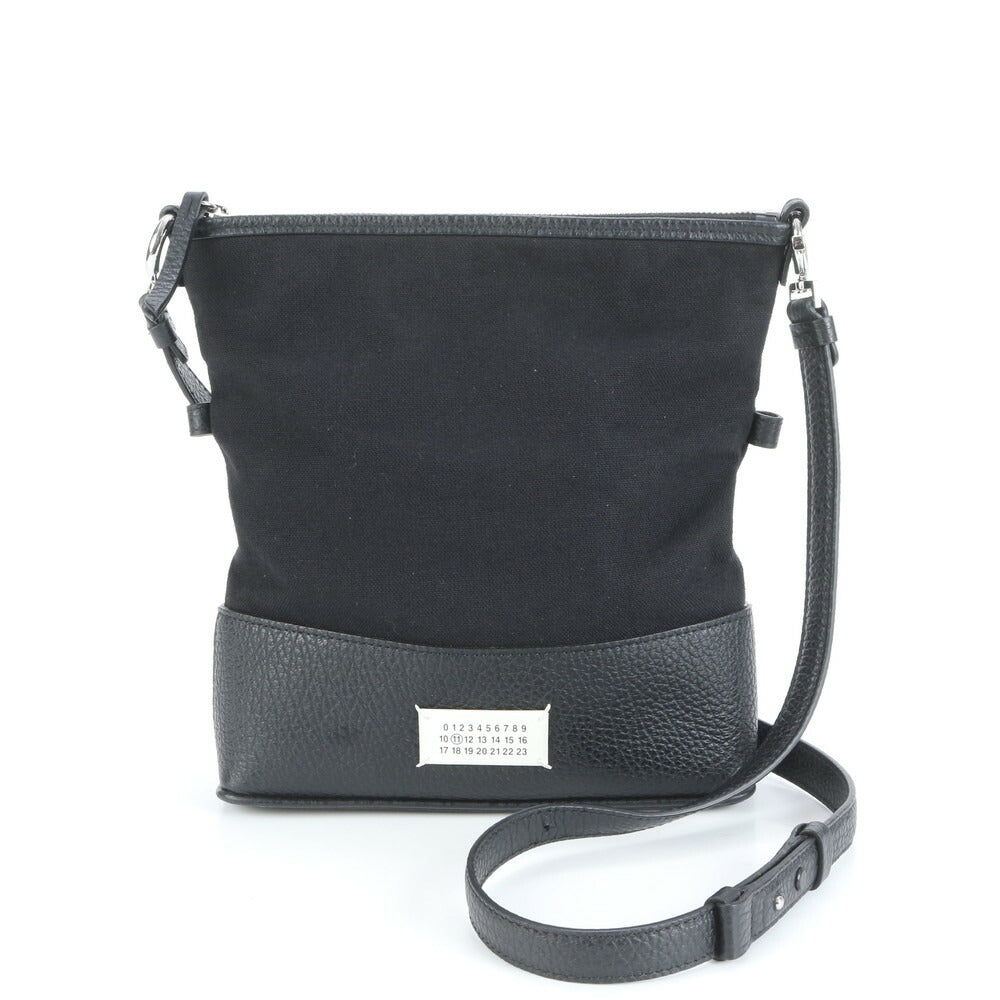 新品同様 メゾン マルジェラ 商品カード付 5AC ホーボー スモール レザー ショルダーバッグ 斜め掛け トート メンズ EUE CV17-10