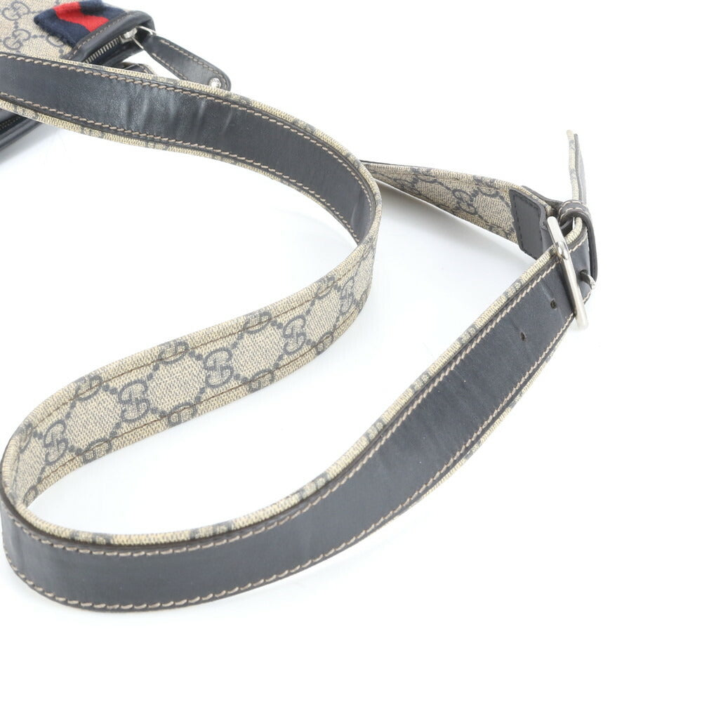 美品 グッチ GG スプリーム レザー ショルダーバッグ 斜め掛け メッセンジャー ビジネス 通勤 トート 246412 メンズ EUE CV17-6