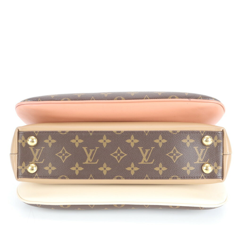 新品同様 ルイヴィトン モノグラム ミルフィーユ M44255 レザー トート バッグ 肩掛け ショルダー ハンド レディース EUE CV17-1