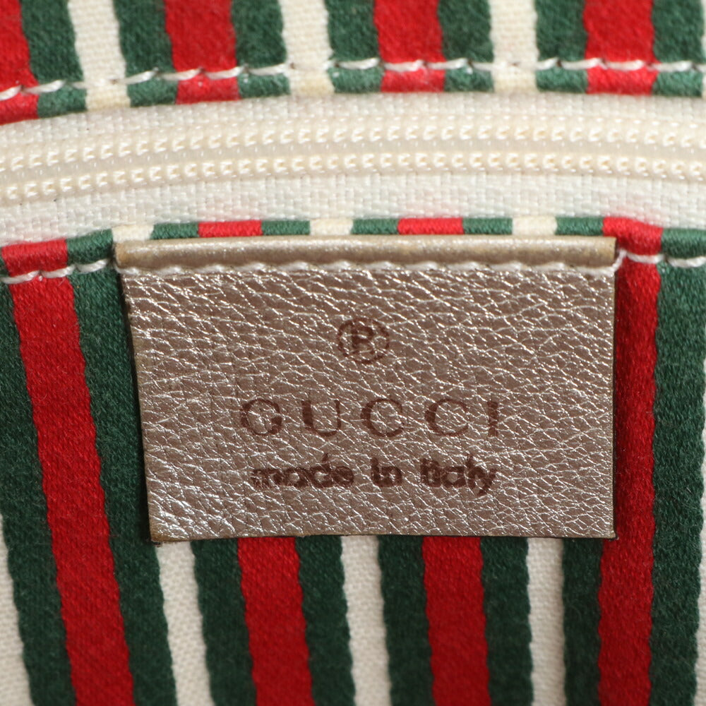 極美品 グッチ GG キャンバス アビー レザー トート バッグ 肩掛け ショルダー ハンド ベージュ 141470 レディース EUE CV19-7