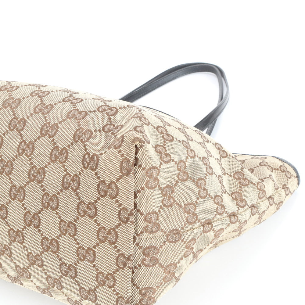 極美品 グッチ GG キャンバス ジョリー チャーム レザー トート バッグ 肩掛け ショルダー ハンド 211976 レディース EUE CV18-7