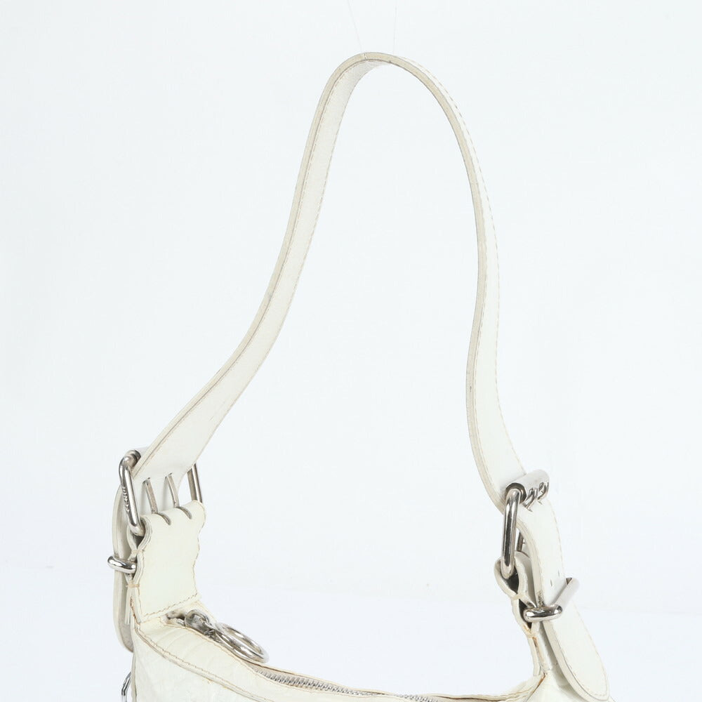 美品 ヴィンテージ フェンディ レザー ショルダーバッグ 肩掛け ワンショルダー シルバー 金具 8BR128 レディース EUE CV18-6