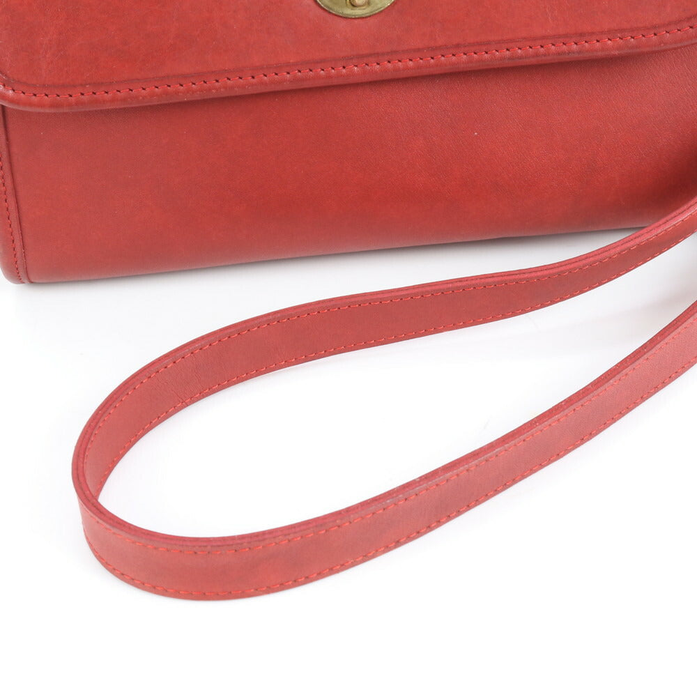 極美品 ヴィンテージ オールド コーチ ターンロック アメリカ製 レザー 2WAY ショルダーバッグ 斜め掛け レディース EUE CV19-1