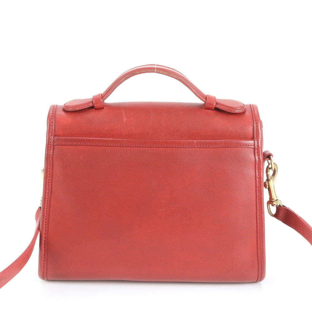 極美品 ヴィンテージ オールド コーチ ターンロック アメリカ製 レザー 2WAY ショルダーバッグ 斜め掛け レディース EUE CV19-1