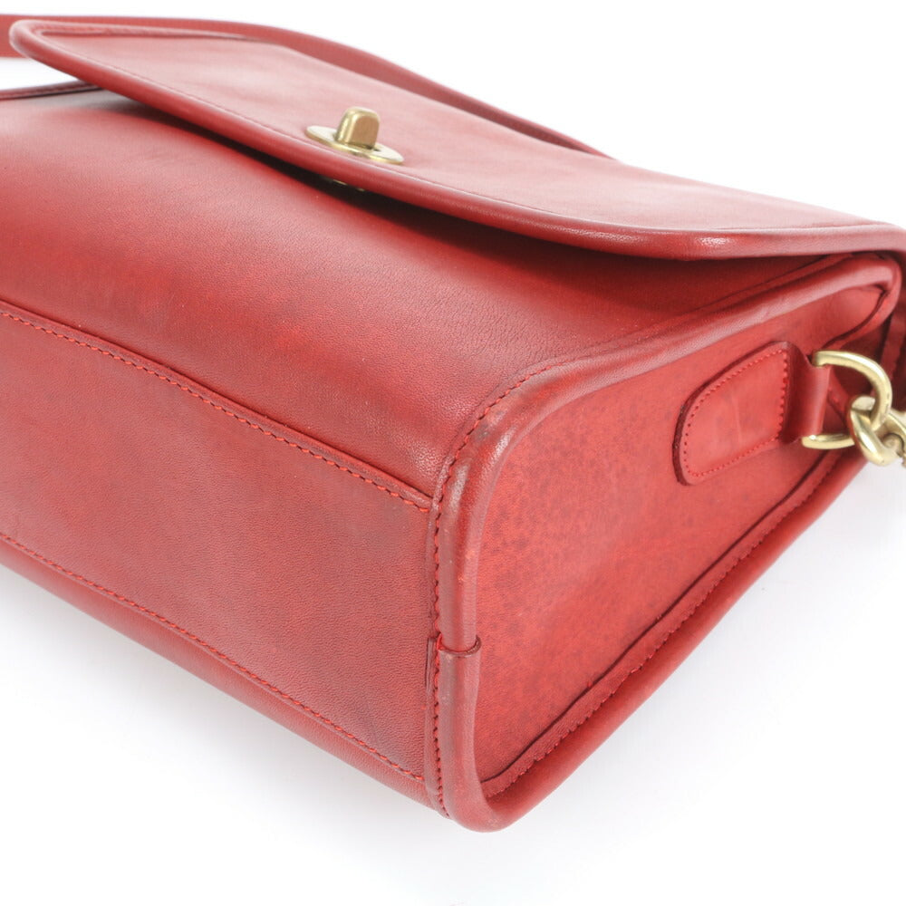 極美品 ヴィンテージ オールド コーチ ターンロック アメリカ製 レザー 2WAY ショルダーバッグ 斜め掛け レディース EUE CV19-1