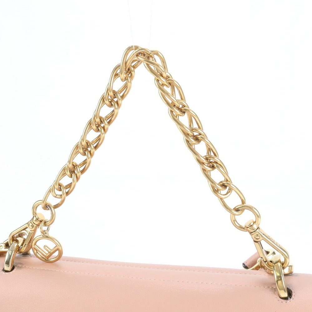 極美品 フェンディ キャンユー レザー 2WAY ショルダーバッグ 斜め掛け クロスボディ ピンク ハンド 8BT313 レディース EUE CV20-5