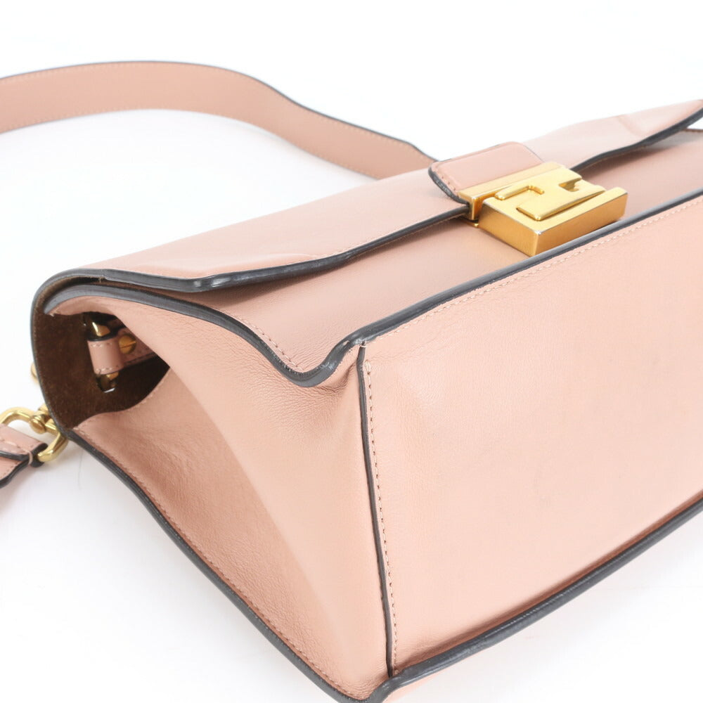 極美品 フェンディ キャンユー レザー 2WAY ショルダーバッグ 斜め掛け クロスボディ ピンク ハンド 8BT313 レディース EUE CV20-5