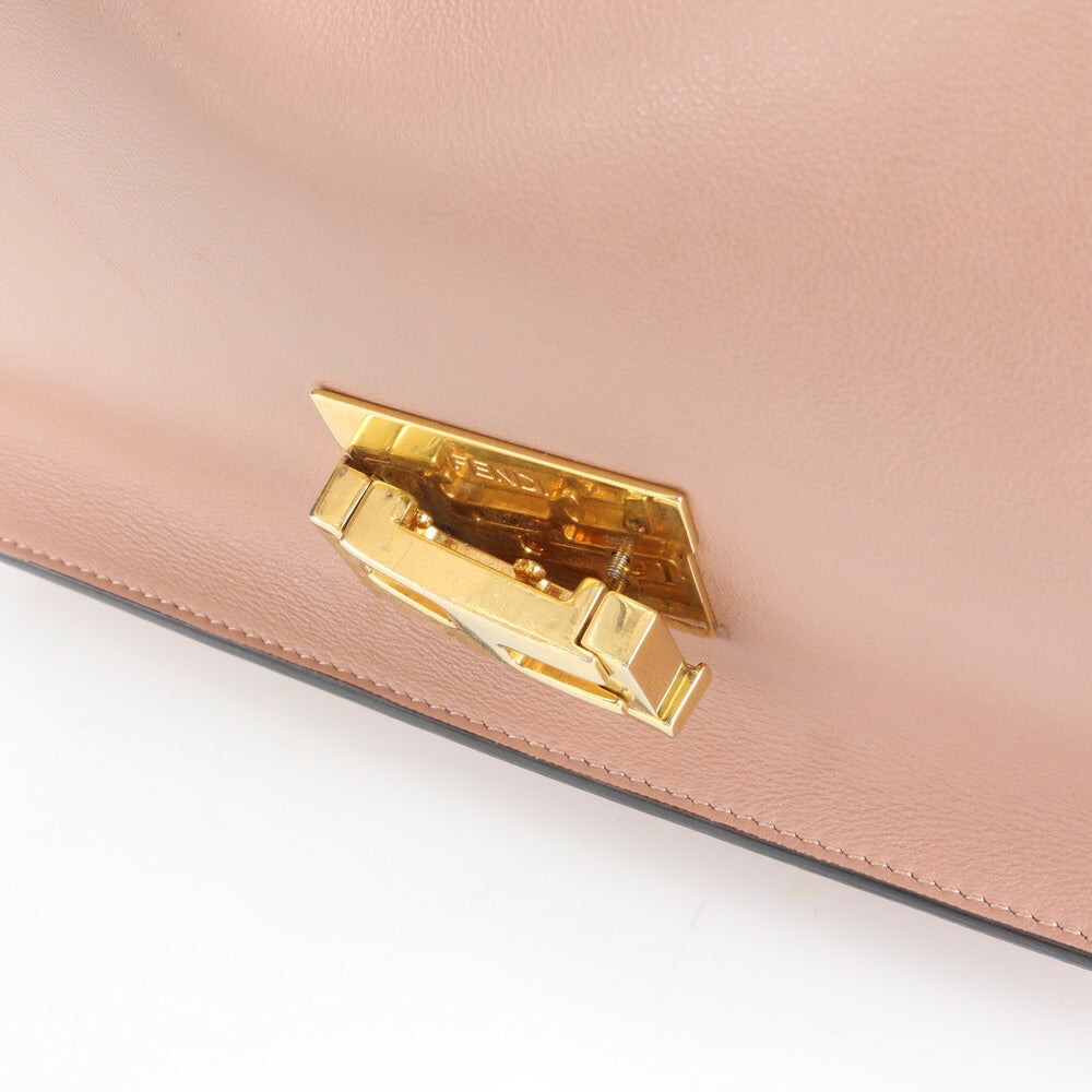 極美品 フェンディ キャンユー レザー 2WAY ショルダーバッグ 斜め掛け クロスボディ ピンク ハンド 8BT313 レディース EUE CV20-5