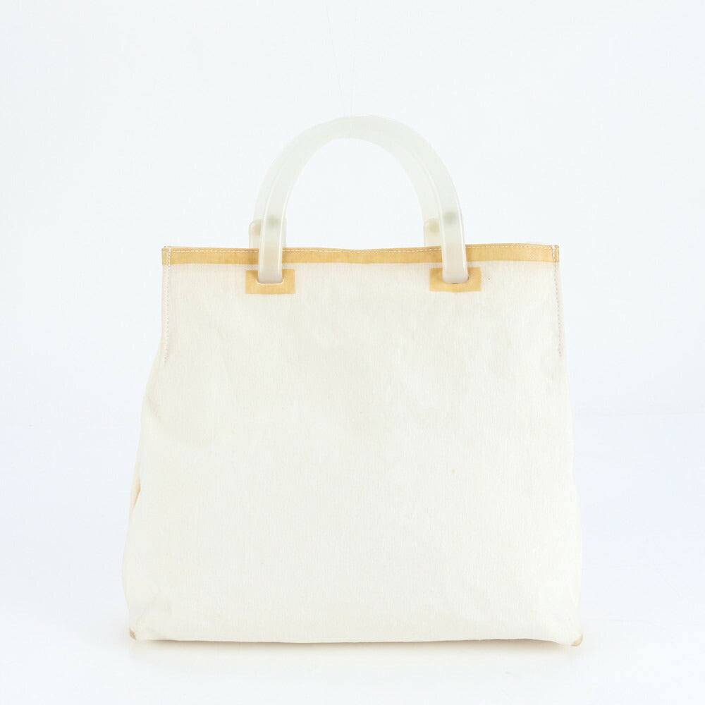 美品 ジルサンダー ポーチ付 キャンバス トート バッグ 肩掛け ショルダー ハンド A4 ベージュ レディース EEE CV23-9