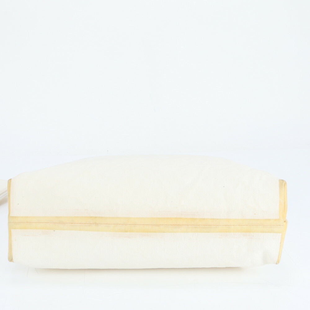 美品 ジルサンダー ポーチ付 キャンバス トート バッグ 肩掛け ショルダー ハンド A4 ベージュ レディース EEE CV23-9