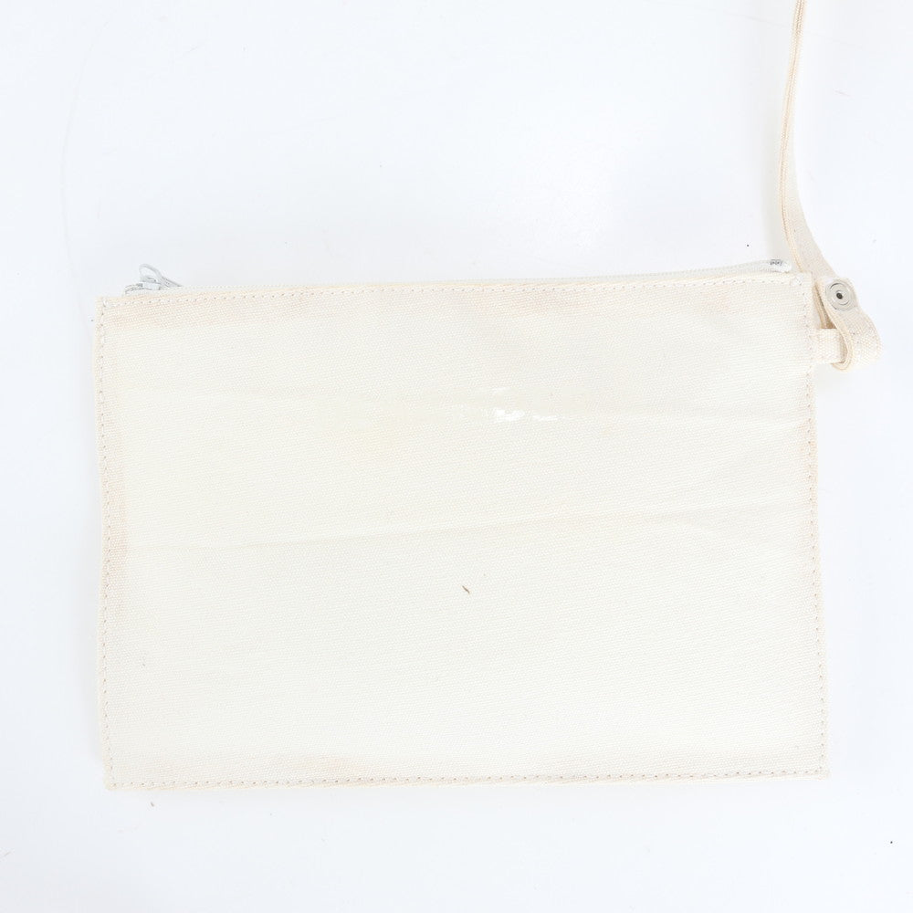 美品 ジルサンダー ポーチ付 キャンバス トート バッグ 肩掛け ショルダー ハンド A4 ベージュ レディース EEE CV23-9