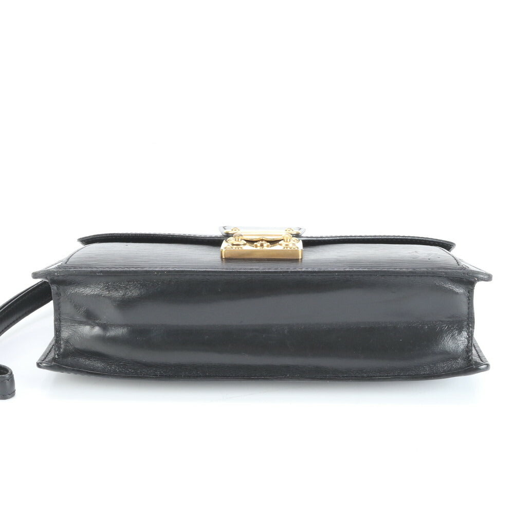 美品 ルイヴィトン エピ セリエ ドラゴンヌ M52612 レザー セカンドバッグ クラッチ ポーチ 通勤 ビジネス ブラック メンズ ERE CV34-5