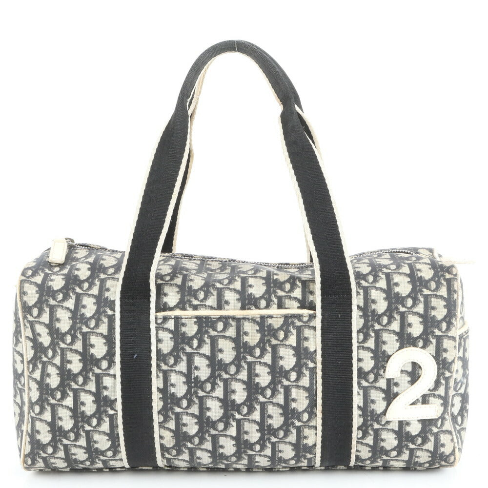 美品 クリスチャンディオール トロッター ナンバー 2 ミニ ボストン トート バッグ 肩掛け ハンド ブラック 黒 レディース ERE CV33-9