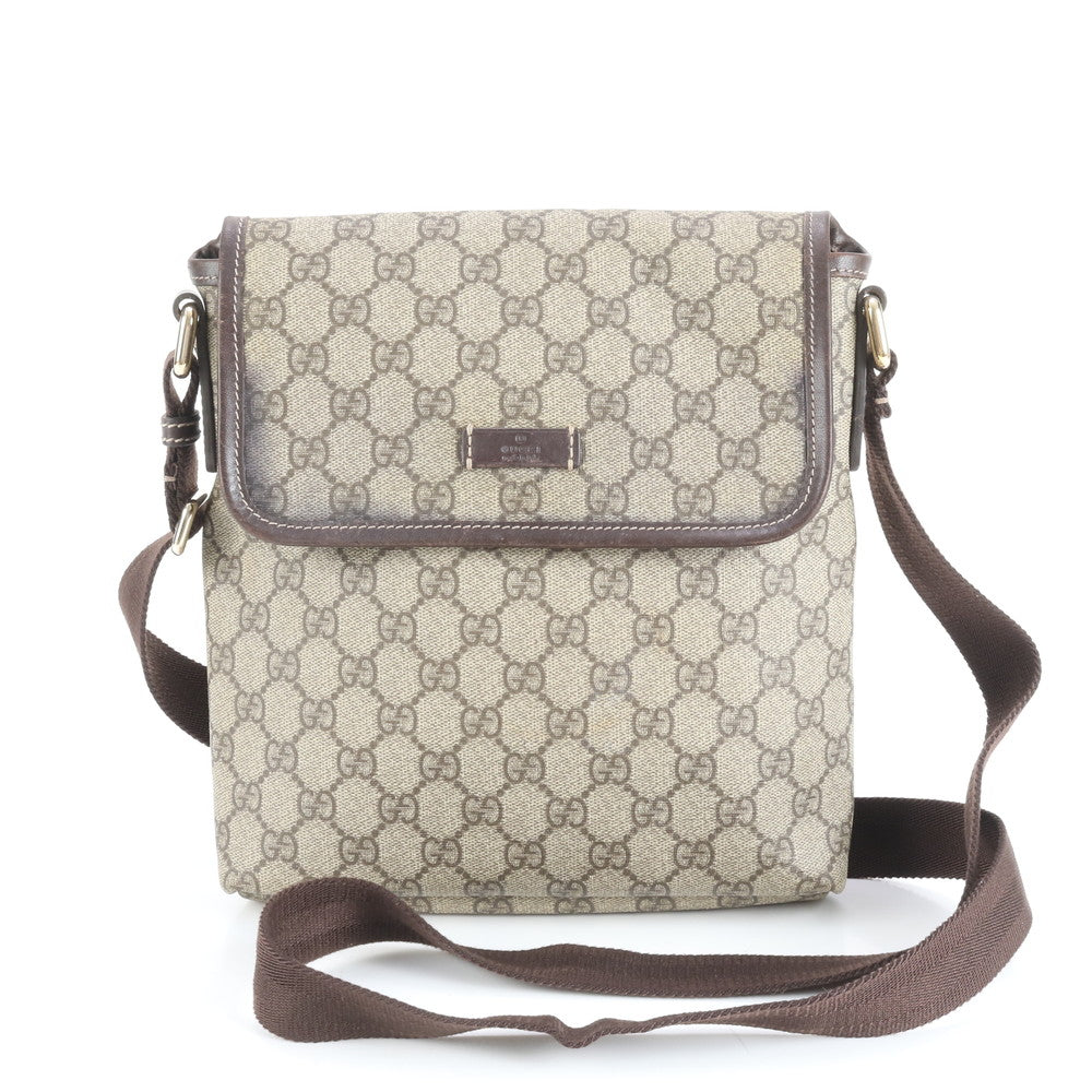 極美品 グッチ GG スプリーム レザー ショルダーバッグ 斜め掛け メッセンジャー ビジネス 通勤 トート 223666 メンズ ERE CV33-7