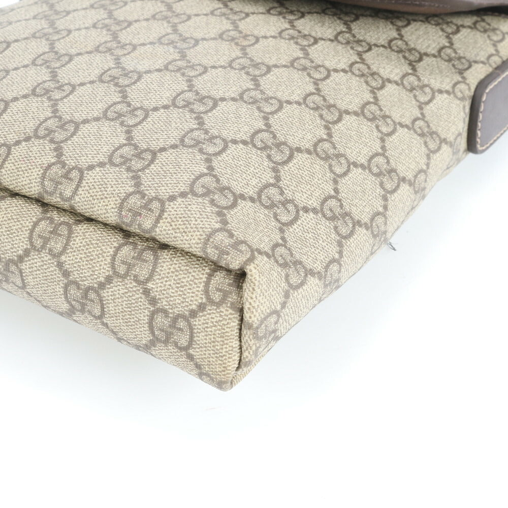 極美品 グッチ GG スプリーム レザー ショルダーバッグ 斜め掛け メッセンジャー ビジネス 通勤 トート 223666 メンズ ERE CV33-7