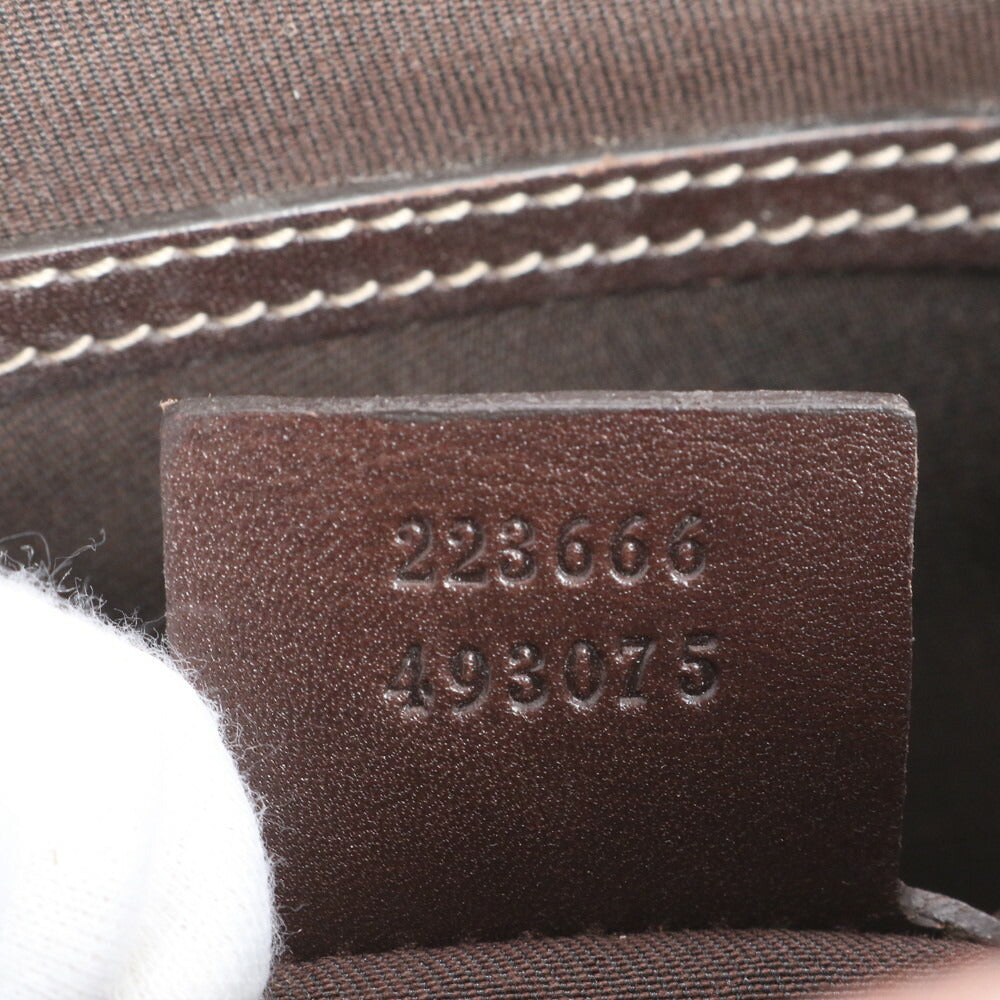 極美品 グッチ GG スプリーム レザー ショルダーバッグ 斜め掛け メッセンジャー ビジネス 通勤 トート 223666 メンズ ERE CV33-7