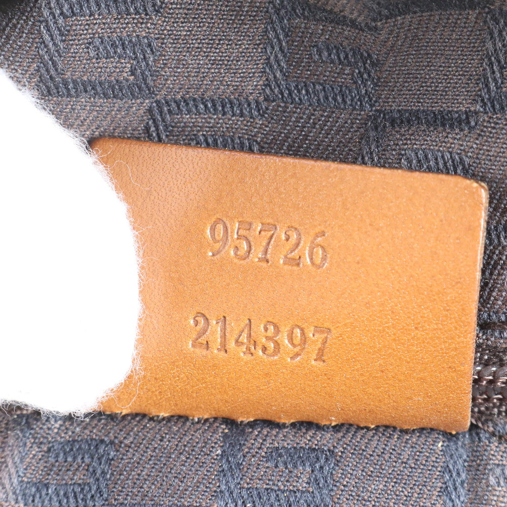 美品 グッチ レザー ショルダーバッグ 肩掛け ワンショルダー ホーボー ベージュ トート ハンド 95726 レディース EEE CV23-3