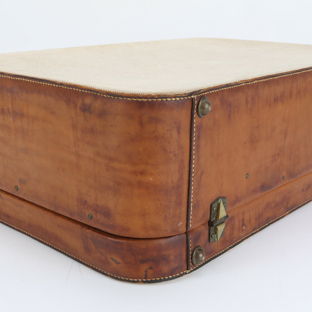 エルメス トワルアッシュ レザー トランク ハードケース ボストン バッグ スーツケース 出張 旅行 A4 トラベル メンズ EUE CV27-6