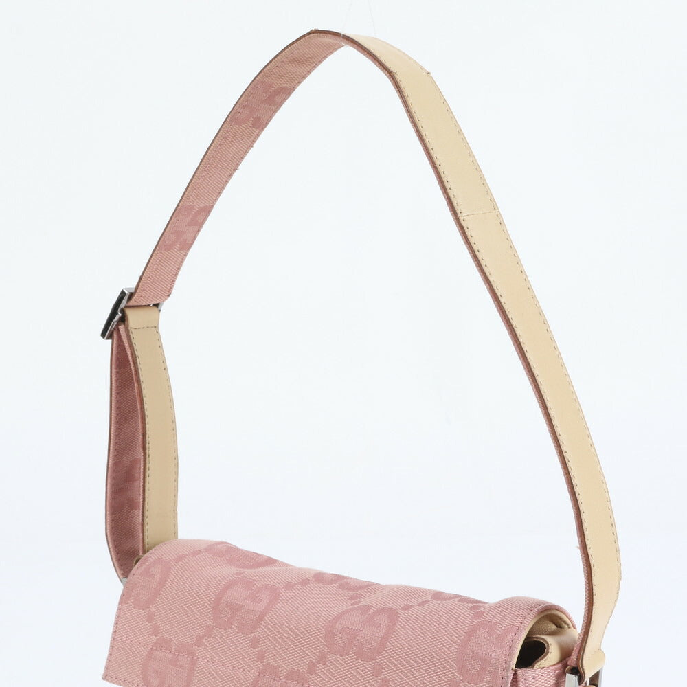 美品 グッチ ジャンボ GG レザー ショルダーバッグ 肩掛け ワンショルダー ピンク トート ハンド 001 3807 レディース EEE CV22-10