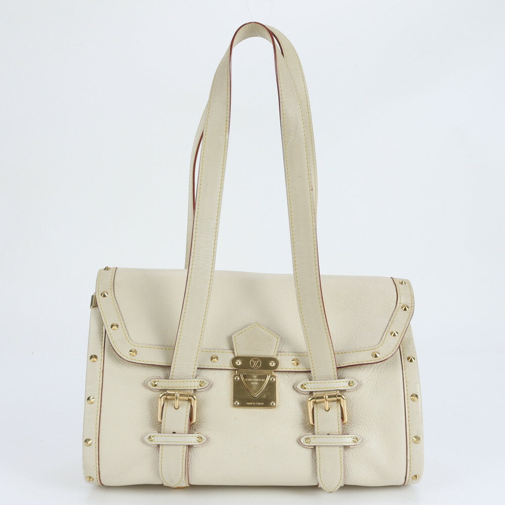 美品 ルイヴィトン スハリ エパヌイ GM M91854 レザー トート バッグ 肩掛け ショルダー ハンド ブロン 本革 レディース RUE CV25-6