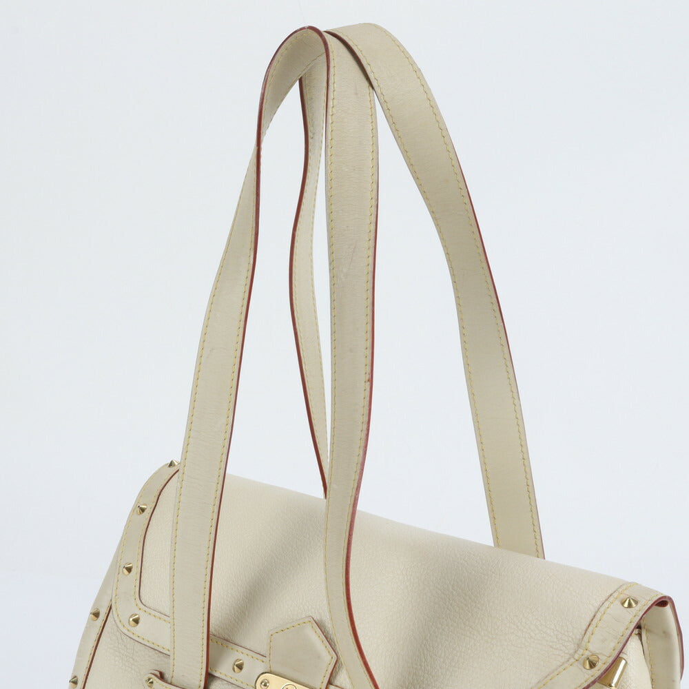 美品 ルイヴィトン スハリ エパヌイ GM M91854 レザー トート バッグ 肩掛け ショルダー ハンド ブロン 本革 レディース RUE CV25-6