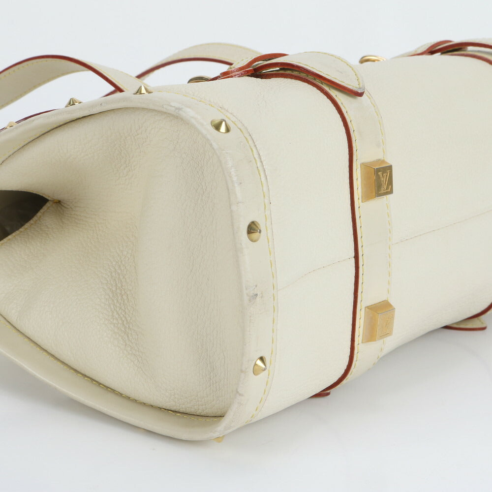 美品 ルイヴィトン スハリ エパヌイ GM M91854 レザー トート バッグ 肩掛け ショルダー ハンド ブロン 本革 レディース RUE CV25-6