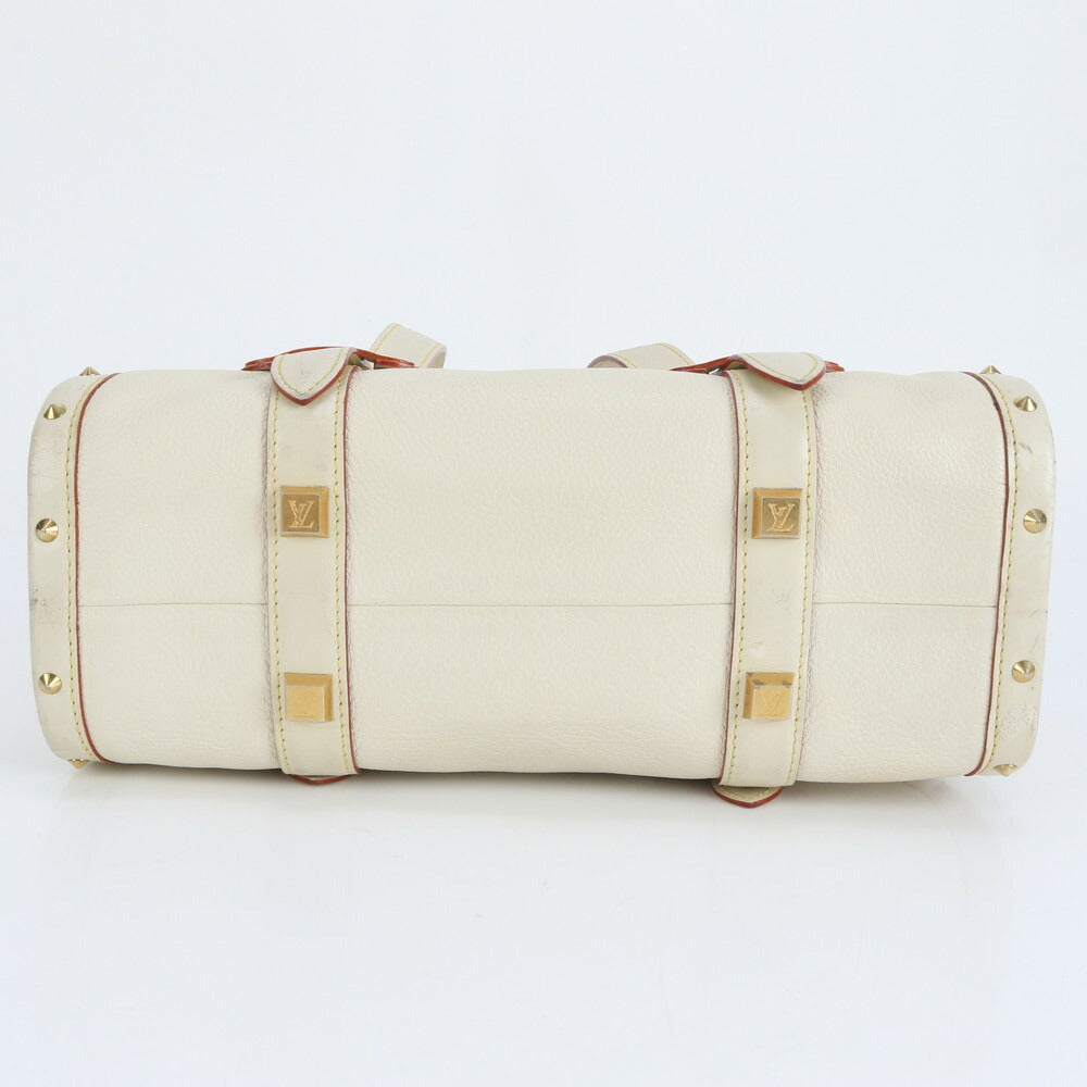 美品 ルイヴィトン スハリ エパヌイ GM M91854 レザー トート バッグ 肩掛け ショルダー ハンド ブロン 本革 レディース RUE CV25-6