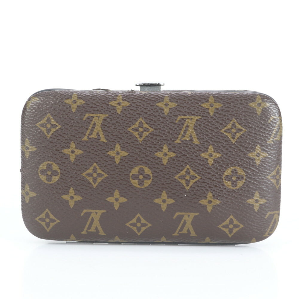 極美品 ルイヴィトン モノグラム トラベル セット 爪切り ネイル ケア 耳かき ペンチ ポーチ バッグ メンズ レディース ERE CV32-10