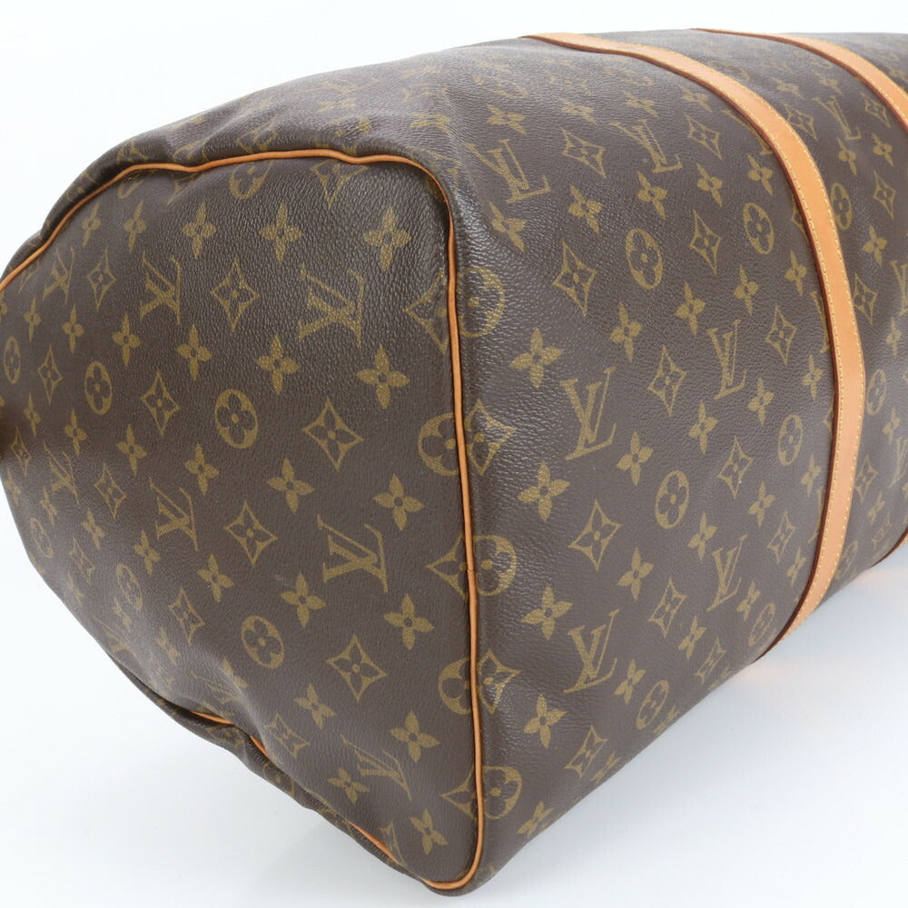 極美品 ルイヴィトン モノグラム キーポル 55 M41424 レザー ボストン バッグ 出張 旅行 トート ビジネス 紳士 A4 メンズ ERE CV31-3