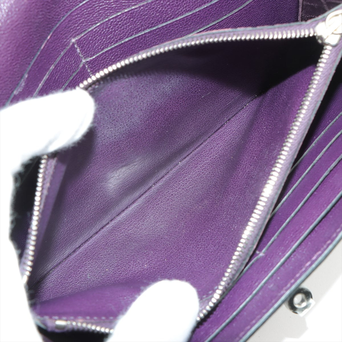 美品 エルメス □M 刻印 ケリー ウォレット 長財布 アリゲーター クロコダイル レザー 高級 メンズ レディース MNT 1128-E40