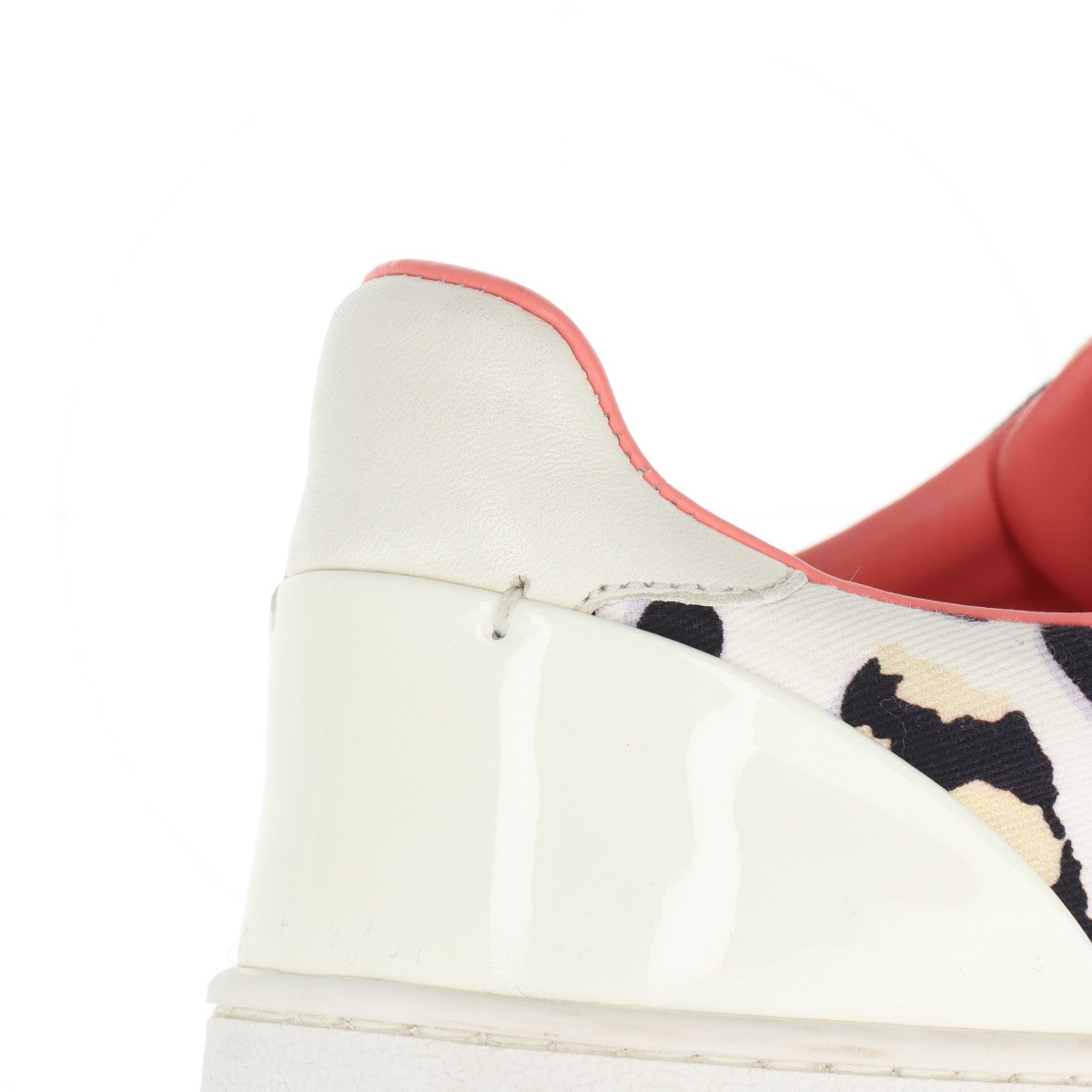 美品 ルイヴィトン レオパード 豹柄 ローカット スニーカー レースアップ 靴 フラット シューズ キャンバス レディース EEE BT30-44