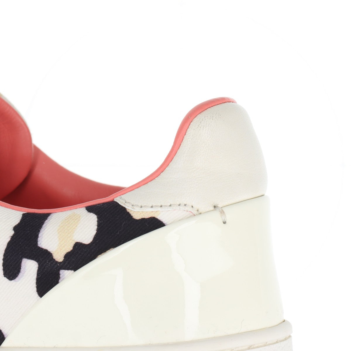 美品 ルイヴィトン レオパード 豹柄 ローカット スニーカー レースアップ 靴 フラット シューズ キャンバス レディース EEE BT30-44