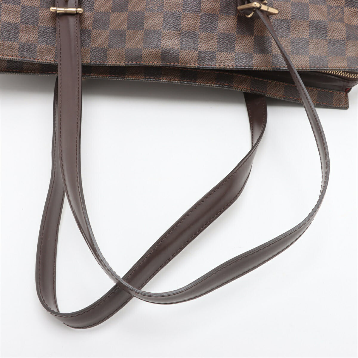 ルイヴィトン ダミエ チェルシー レザー PVC ショルダーバッグ 肩掛け トート ハンド 本革 レディース MMM BT30-97