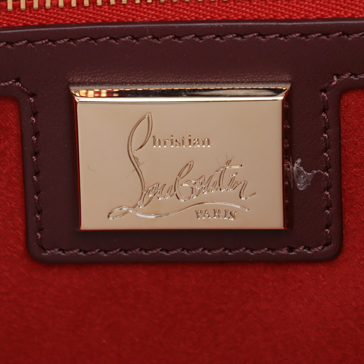 新品同様 クリスチャンルブタン エロイーズ ホーボー タッセル レザー ショルダーバッグ 肩掛け ハンド レディース MMM BX50-64