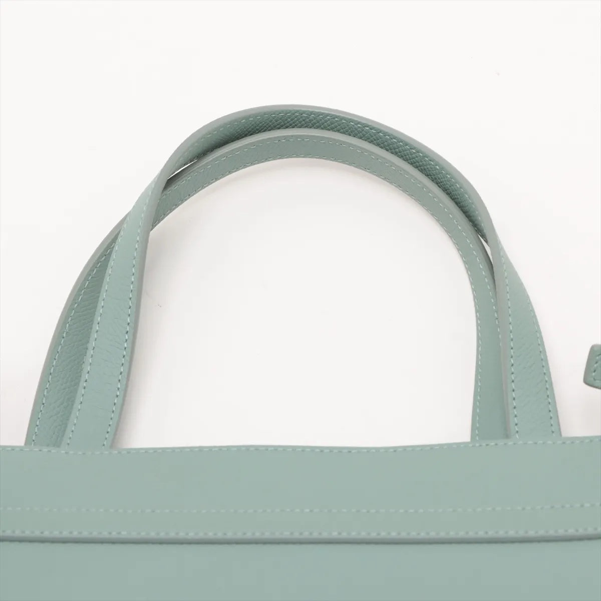 未使用 サルヴァトーレフェラガモ ヴァラ レザー 2WAY ハンドバッグ 斜め掛け ハンド ライトブルー レディース MMM CI50-21