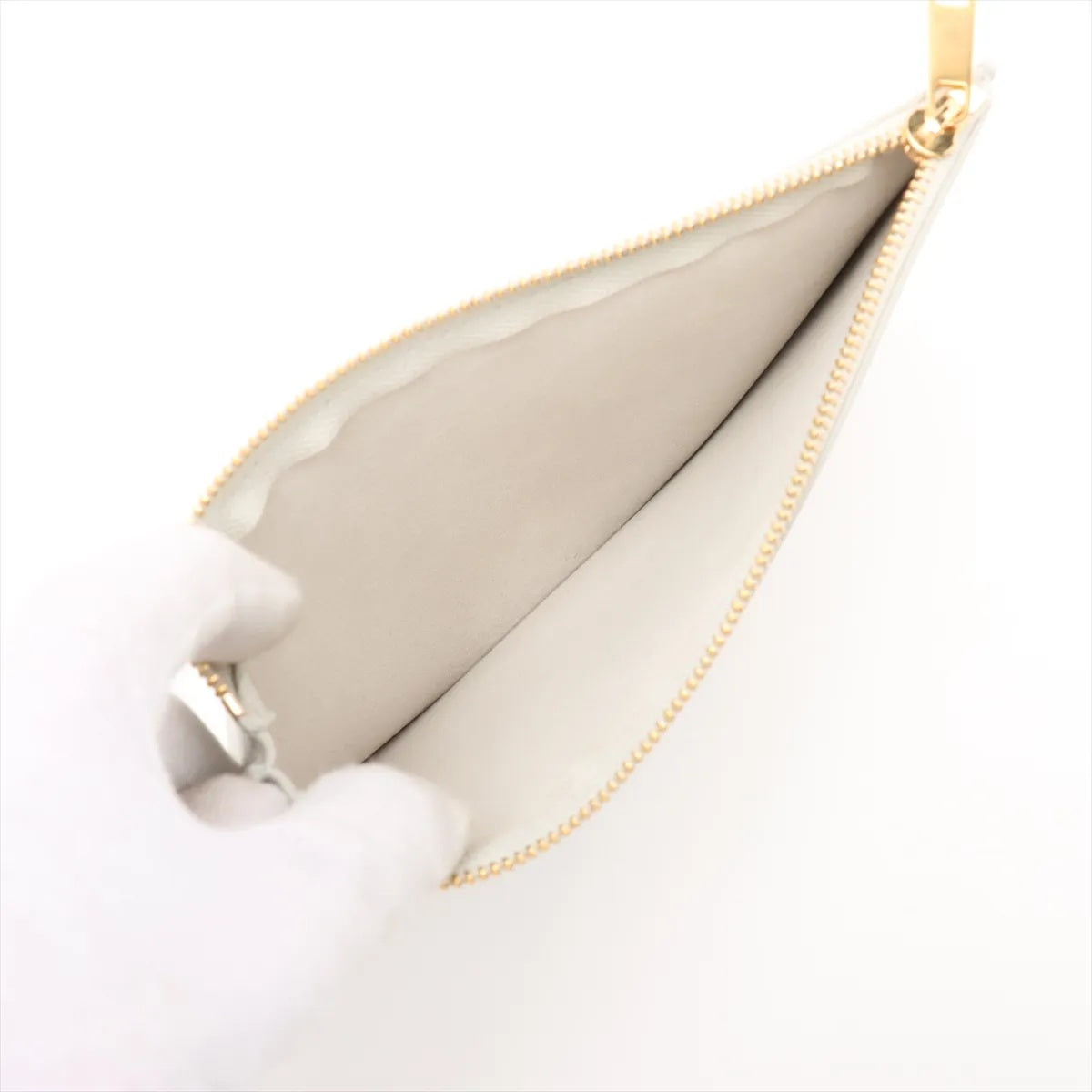 美品 セリーヌ ティーン バケット16 ホワイト レザー 2WAY ショルダーバッグ 斜め掛け ハンド 本革 レディース MMM CN50-12