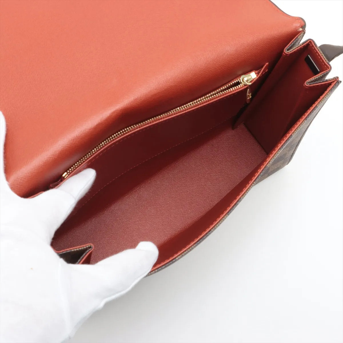 美品 ルイヴィトン ダミエ トライベッカ カレ N51161 ショルダーバッグ 肩掛け トート ハンド レザー レディース MMM CS53-10