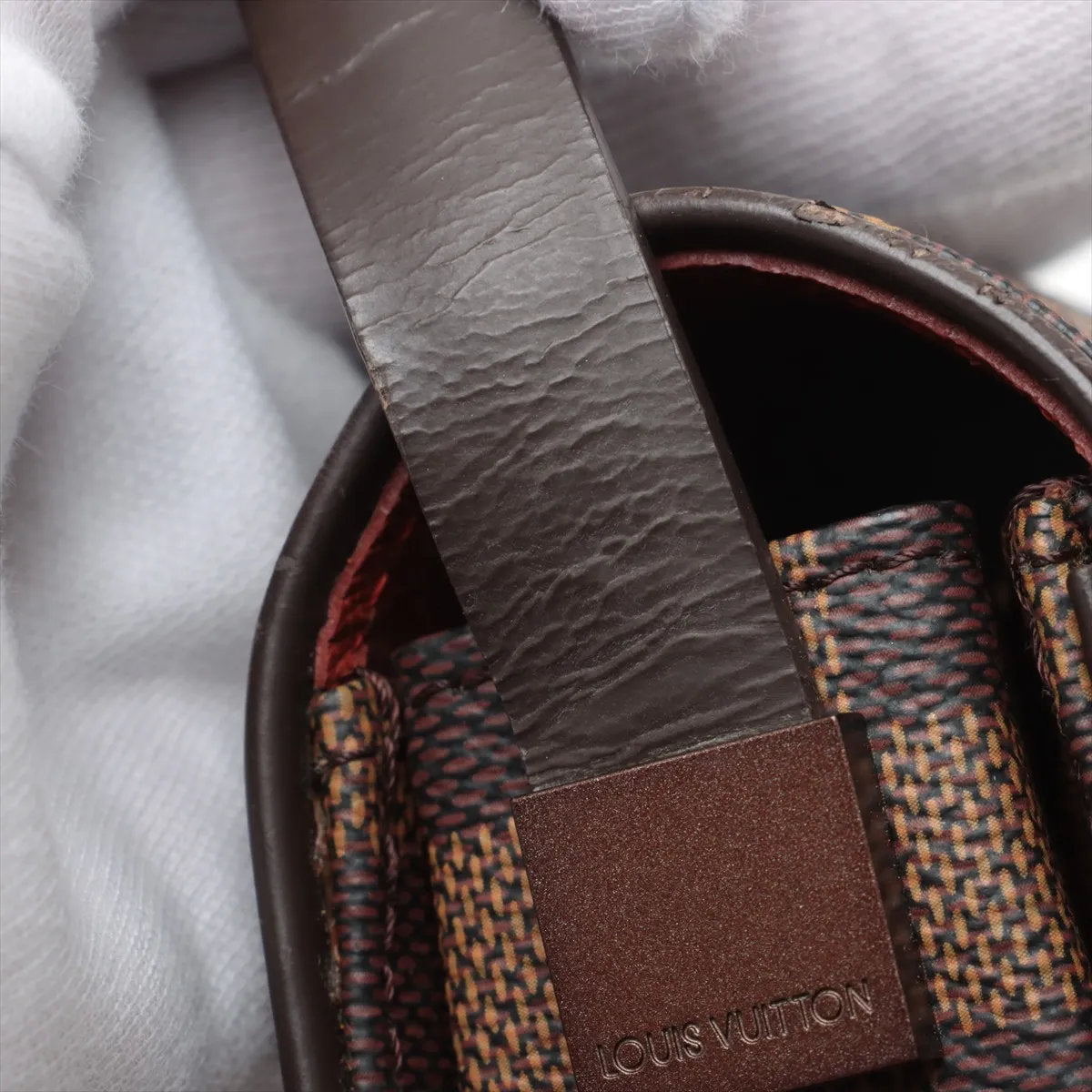 美品 ルイヴィトン ダミエ トライベッカ カレ N51161 ショルダーバッグ 肩掛け トート ハンド レザー レディース MMM CS53-10