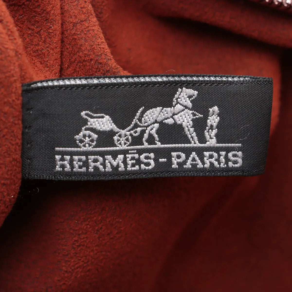 美品 エルメス キャラバンホリゾンタルMM ヴォーデルマ レザー 2WAY トート バッグ 斜め掛け ショルダー メンズ レディース MMM CS53-7