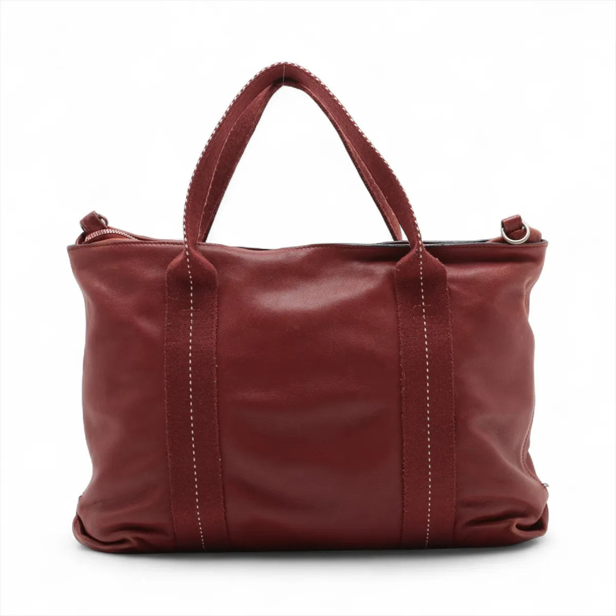 美品 エルメス キャラバンホリゾンタルMM ヴォーデルマ レザー 2WAY トート バッグ 斜め掛け ショルダー メンズ レディース MMM CS53-7