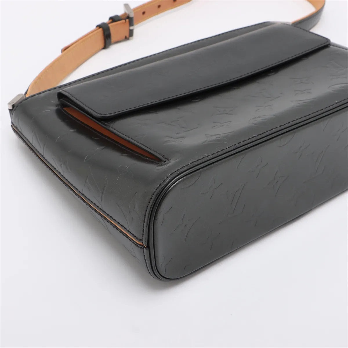 美品 ルイヴィトン モノグラム マット アルストン ノワール M55122 レザー ショルダーバッグ 肩掛け ハンド レディース MMM CS53-8