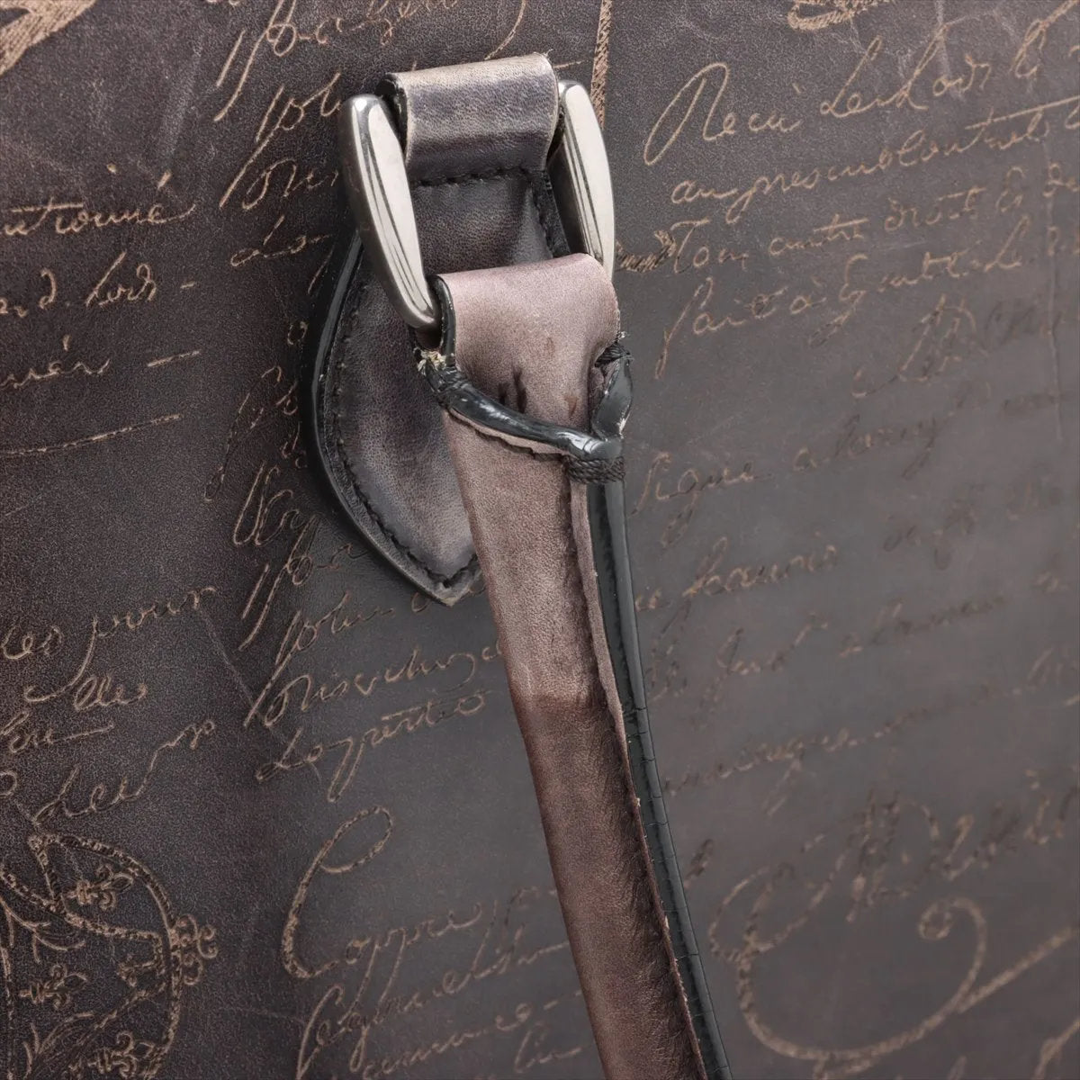 極美品 ベルルッティ トゥジュール カリグラフィ スクリット レザー トート バッグ ショルダー ビジネス 通勤 A4 メンズ EEE CU55-2