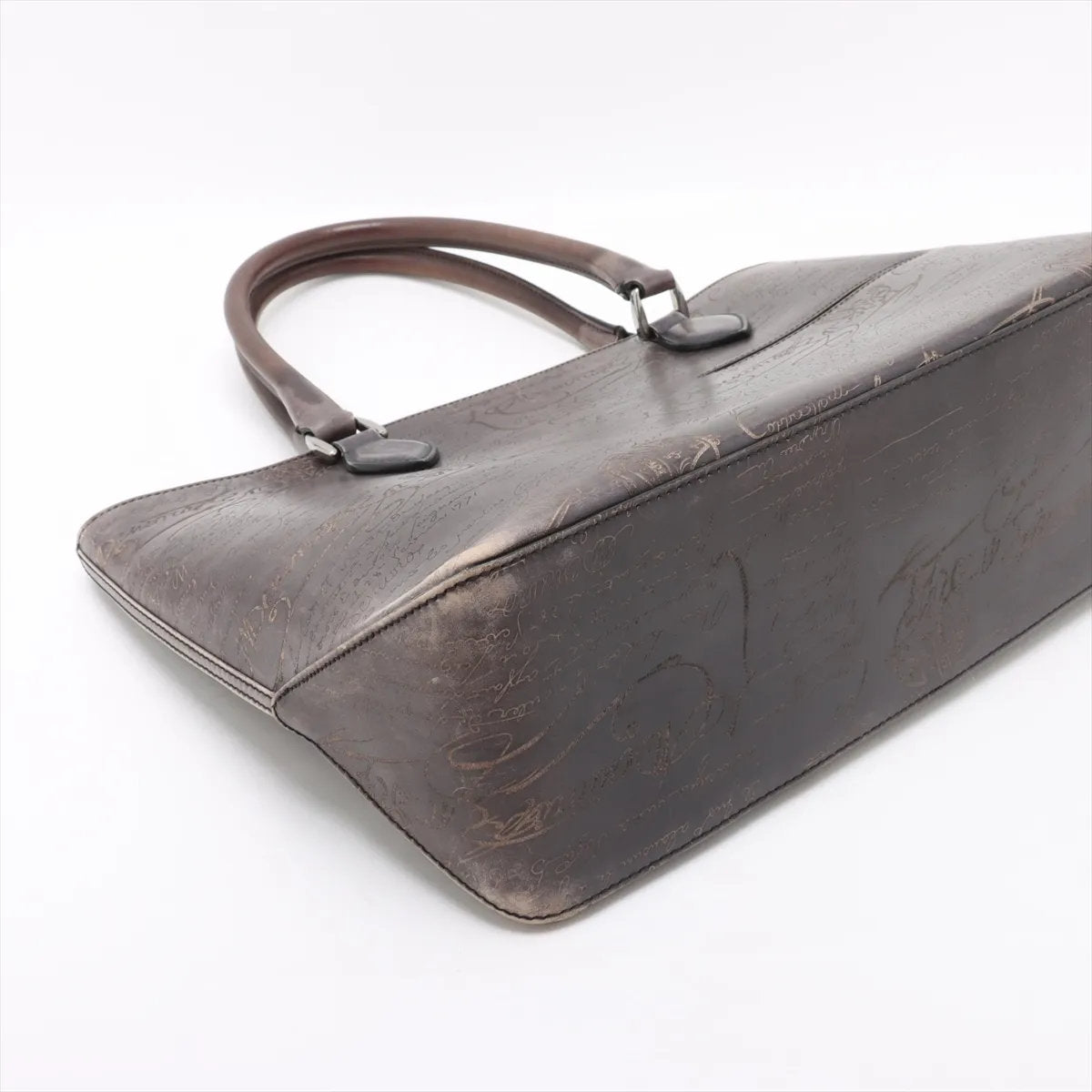 極美品 ベルルッティ トゥジュール カリグラフィ スクリット レザー トート バッグ ショルダー ビジネス 通勤 A4 メンズ EEE CU55-2