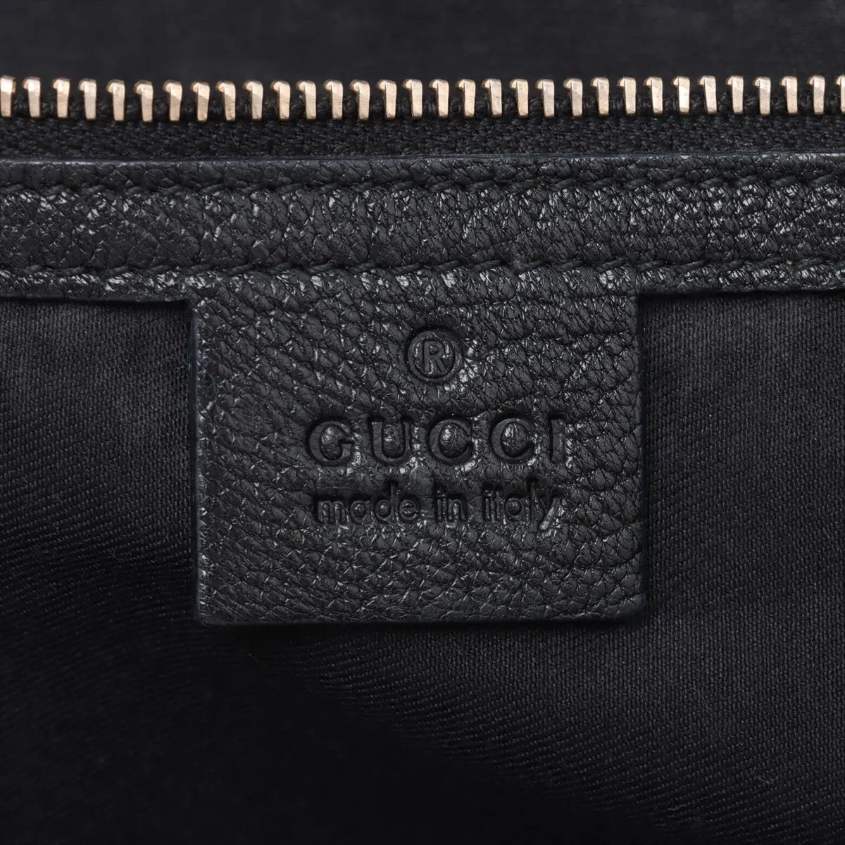 極美品 グッチ インターロッキング G レザー トート バッグ 肩掛け ショルダー ハンド ブラック 黒 131445 レディース EEE CU55-1